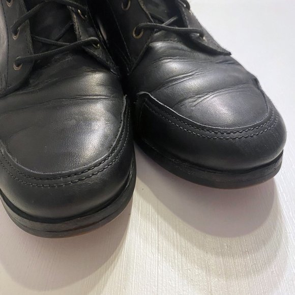 Vintage Timberland Somers Falls Black Leather Ankle Boots Women's Size‎ 6.5 - Picture 5 of 12